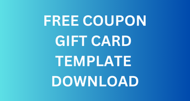 Free Coupon - Gift Card Template Link